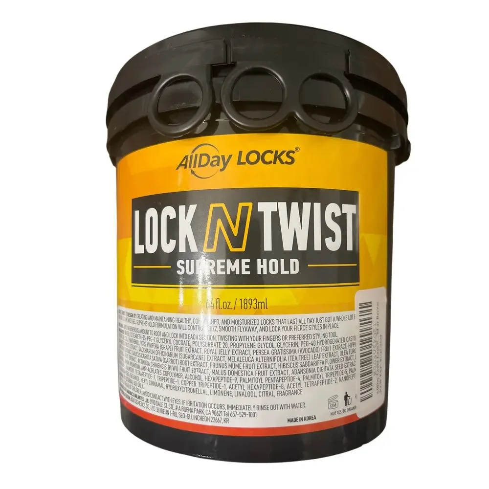 allDay Locks Lock-N-Twist Supreme Hold for Braids 64 oz. Bucket